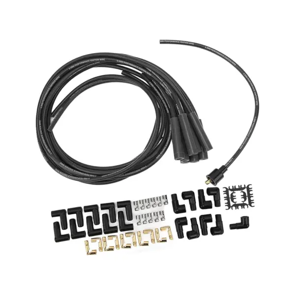 Mastodon Universal Ignition Wire Set 8.5mm 180 Deg - Black