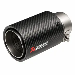 Akrapovic Exhaust Muffler Tip, Carbon Fiber, Round End