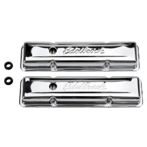 Edelbrock Signature Series Chrome Valve Covers SBC