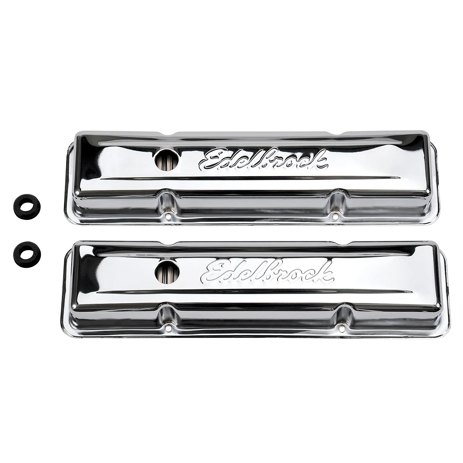 Edelbrock Signature Series Chrome Valve Covers SBC