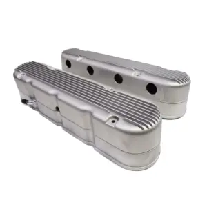 Mastodon LS Valve Covers (Finned, Coil Mounts, Satin Aluminium)